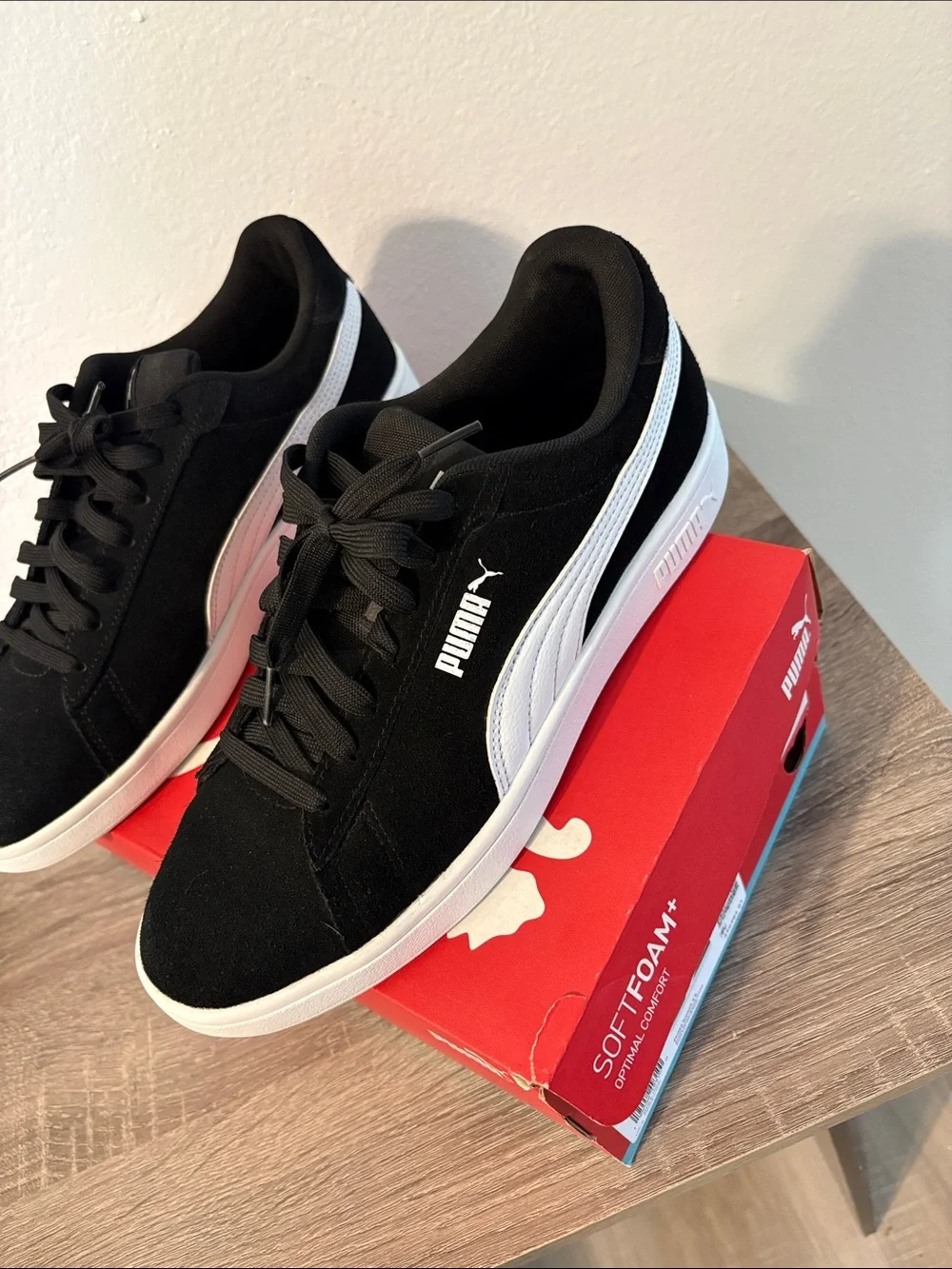Puma Black & White Men's Low-Top Sneakers